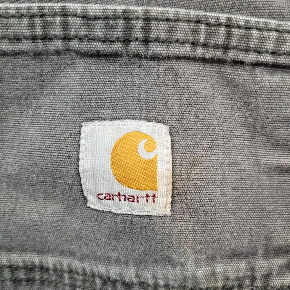 Carhartt Utility Pants Mens 32x30 Gray Relaxed Fit Rugged Flex Rigby 102291-306